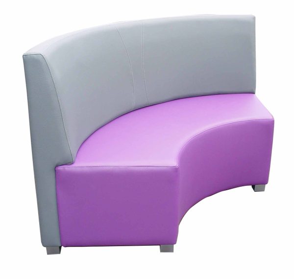 Curved Ottoman with Back