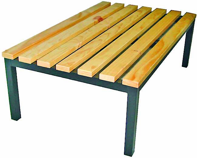 Pine Slab Bench